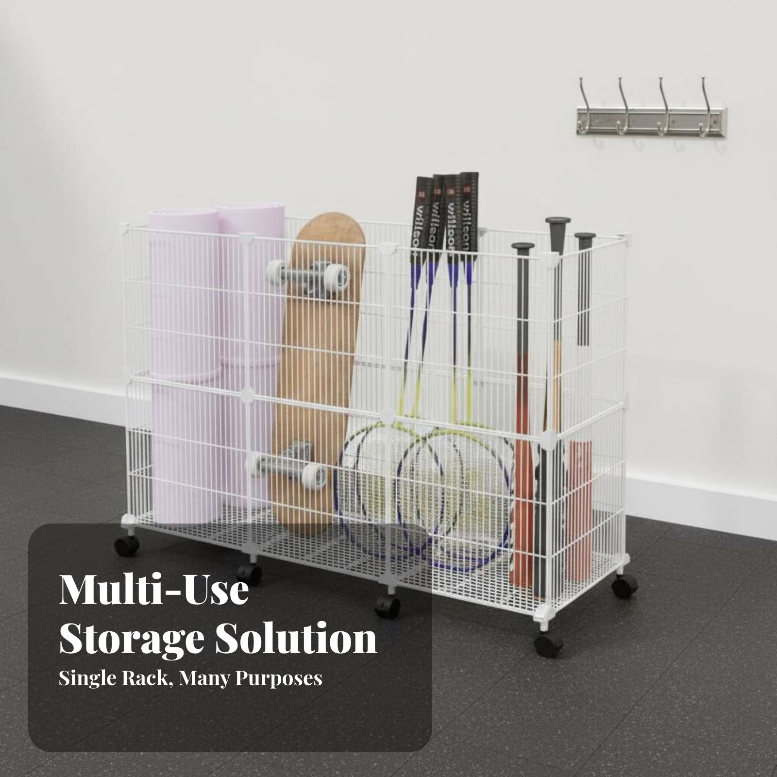 Sports Equipment Storage Rack - Wózek do przechowywania sprzętu sportowego Wytrzymały