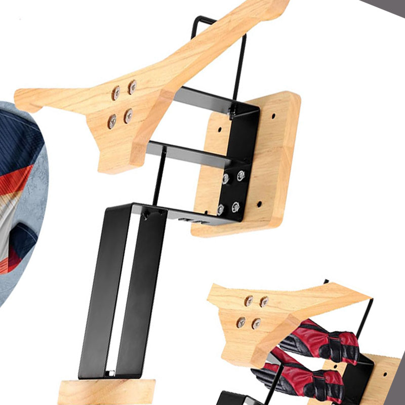 Drewniany uchwyt na kask motoc – Sports Equipment Storage Rack recenzja i cena
