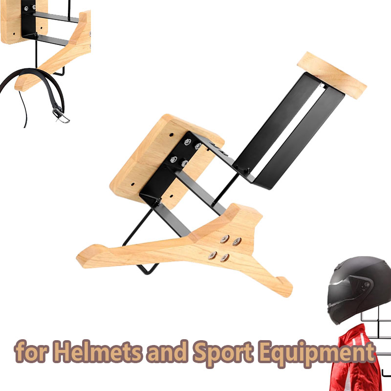 Drewniany uchwyt na kask motoc – Sports Equipment Storage Rack recenzja i cena