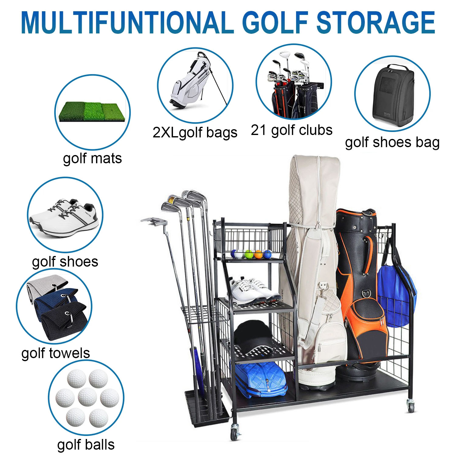 Stojak do przechowywania toreb – Sports Equipment Storage Rack recenzja i cena