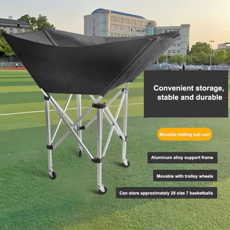 Wózek na piłki sportowe z alum – Sports Equipment For Volleyball recenzja i cena